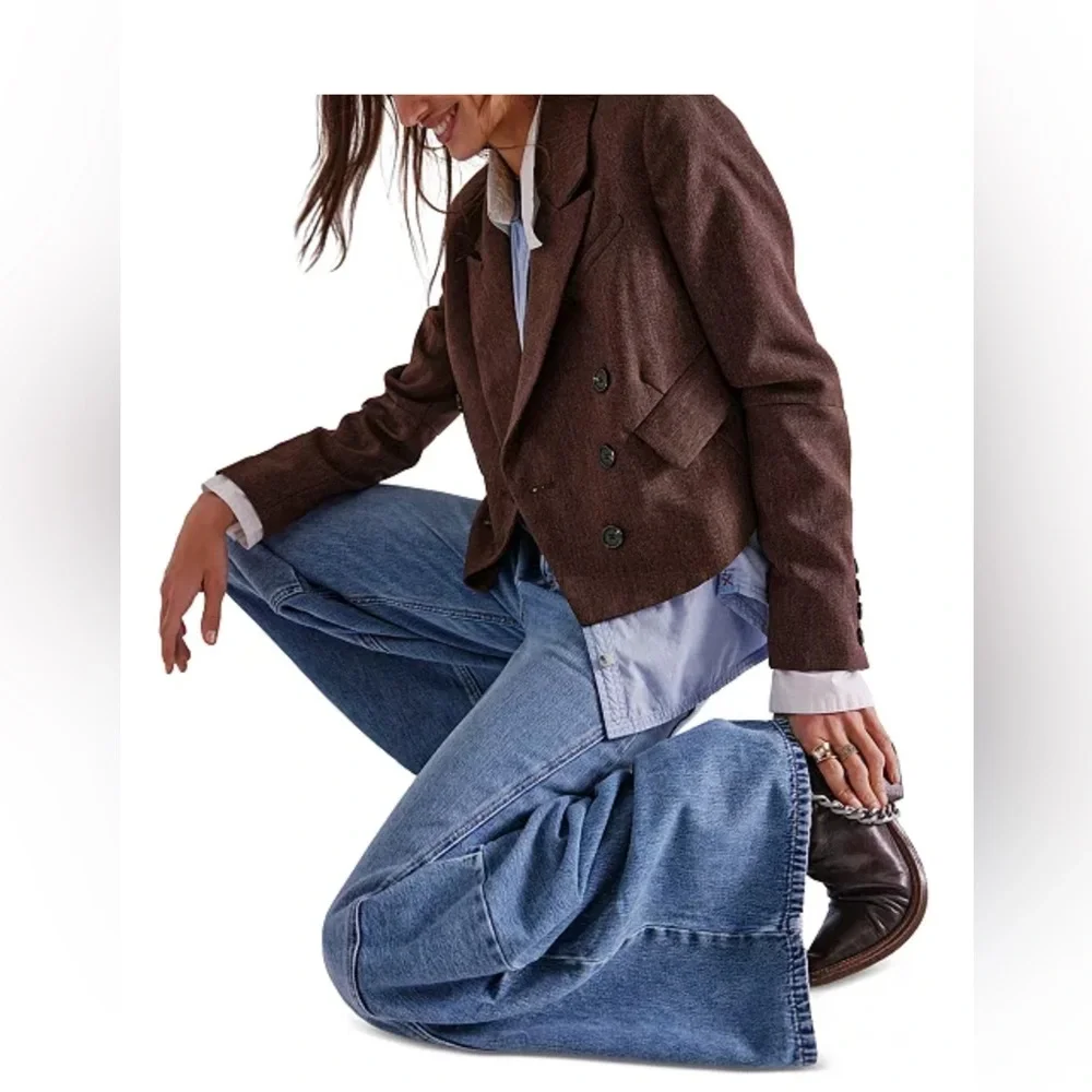 NWT Free People Westward Demi High-Rise barrel Jeans. - Picture 3 of 6